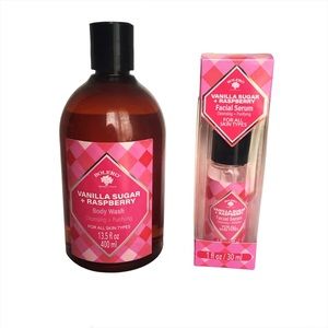 Bolero Vanilla & Raspberry Body Wash and Facial Serum Set
